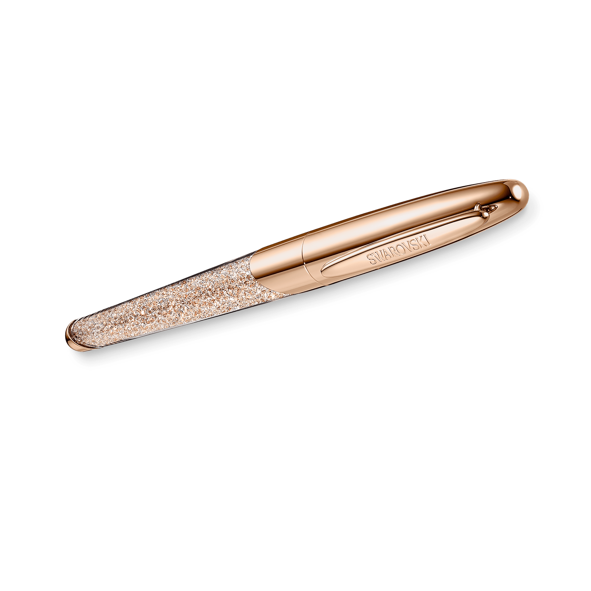 Crystalline rollerball pen, Rose gold tone, Rose gold-tone plated