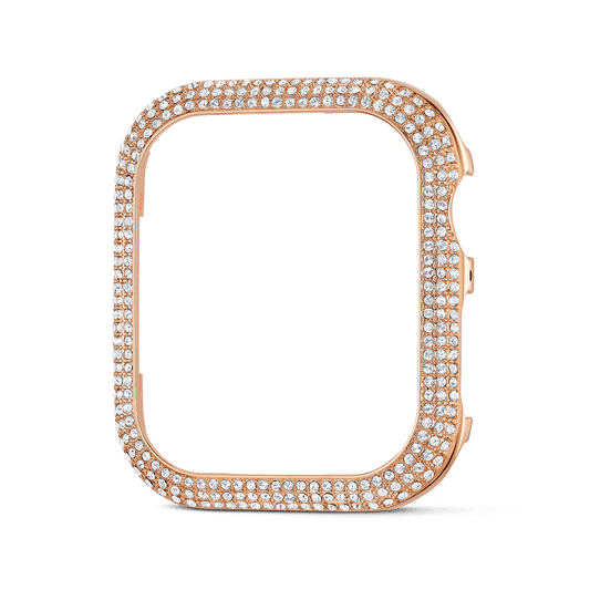 Sparkling case, For Apple Watch® Series 4 & 5, 40 mm, Rose gold tone