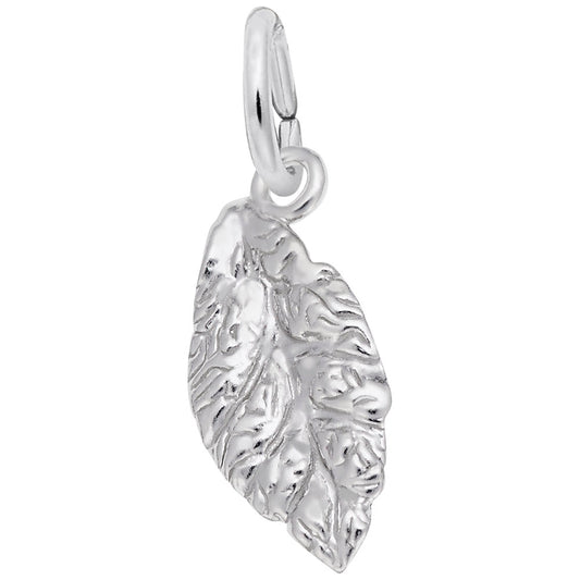 Autumn Tobacco Leaf Charm - Elegant Fall Jewelry Accessory 5574