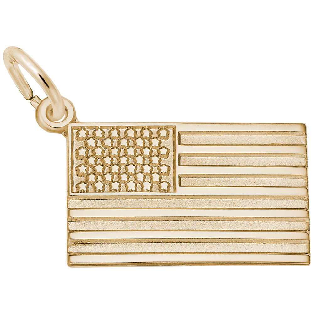 American Flag Charm for Travel Bracelets - USA Pride Accessory 5590