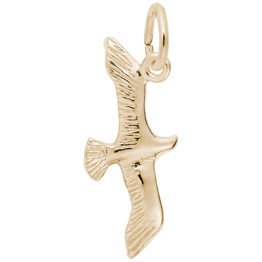 Small Seagull Charm - Nautical Sea Life Jewelry for Ocean Lovers 5599