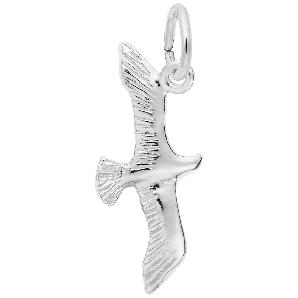 Small Seagull Charm - Nautical Sea Life Jewelry for Ocean Lovers 5599