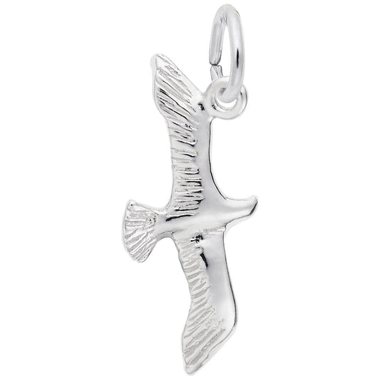 Small Seagull Charm - Nautical Sea Life Jewelry for Ocean Lovers 5599