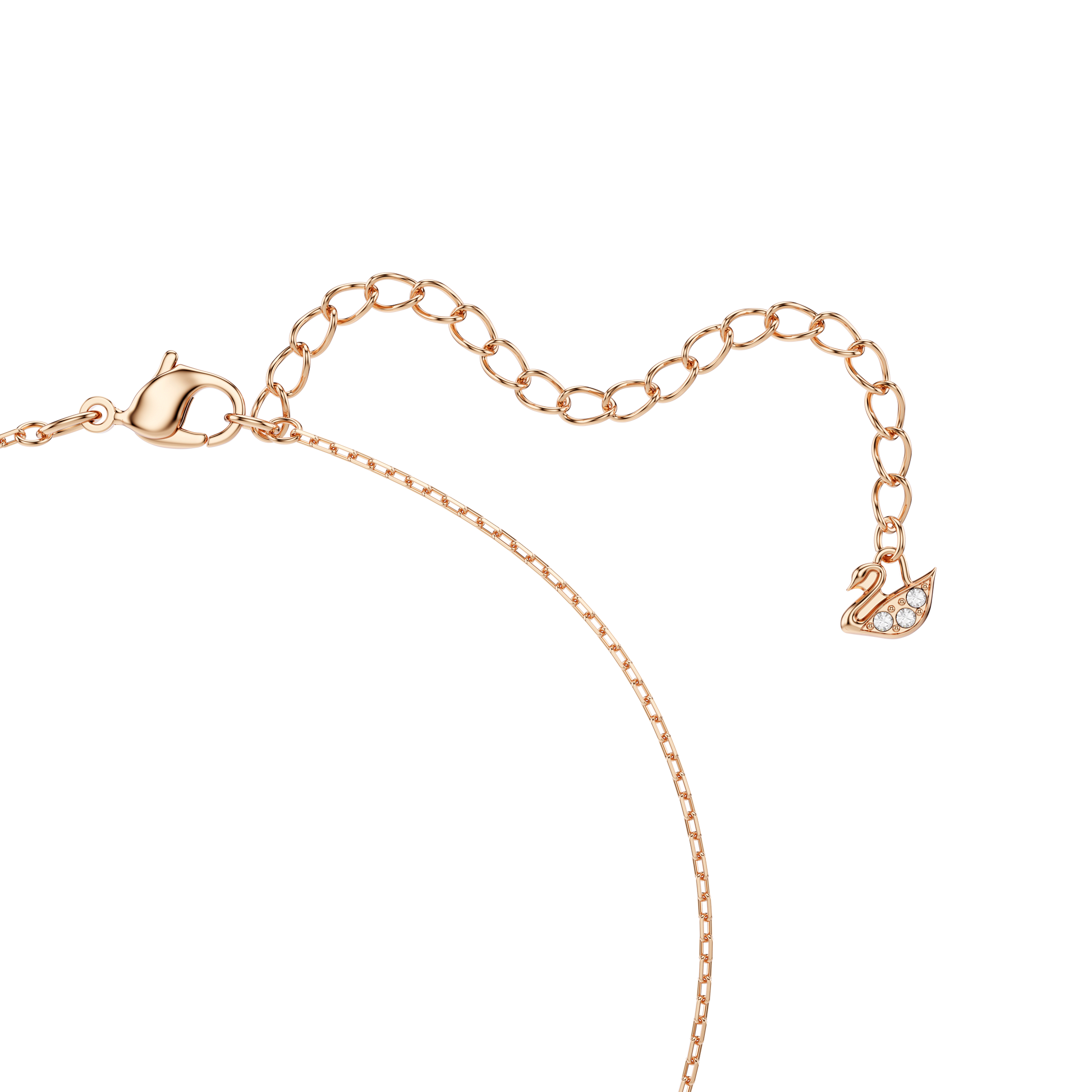 Una necklace, Clover, Pink, 18K rose gold finish