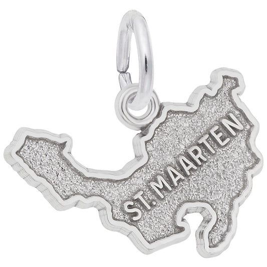 St. Maarten Map Charm