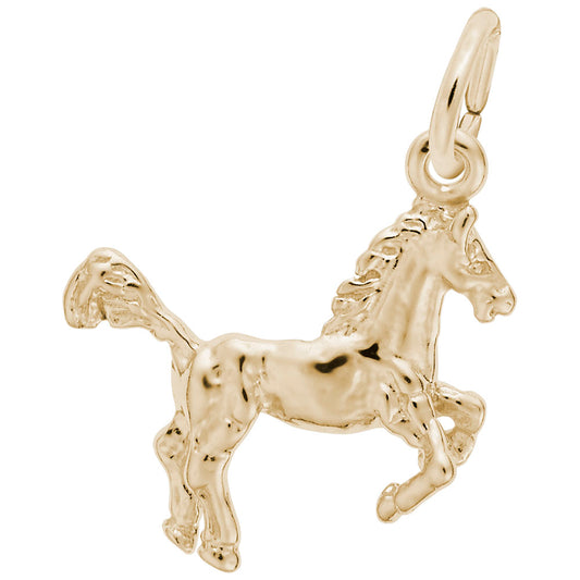 Leaping Horse Charm for Pet Lovers - Elegant Animal Jewelry 5618