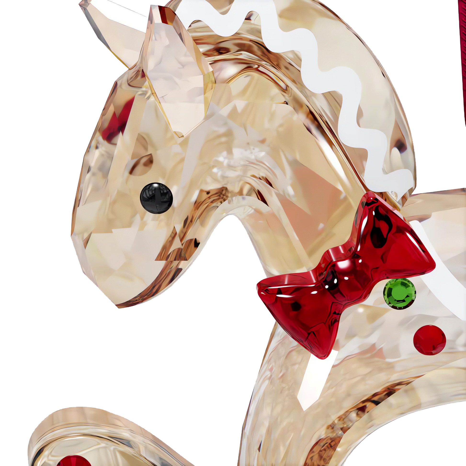 Holiday Cheers Gingerbread Rocking Horse Ornament