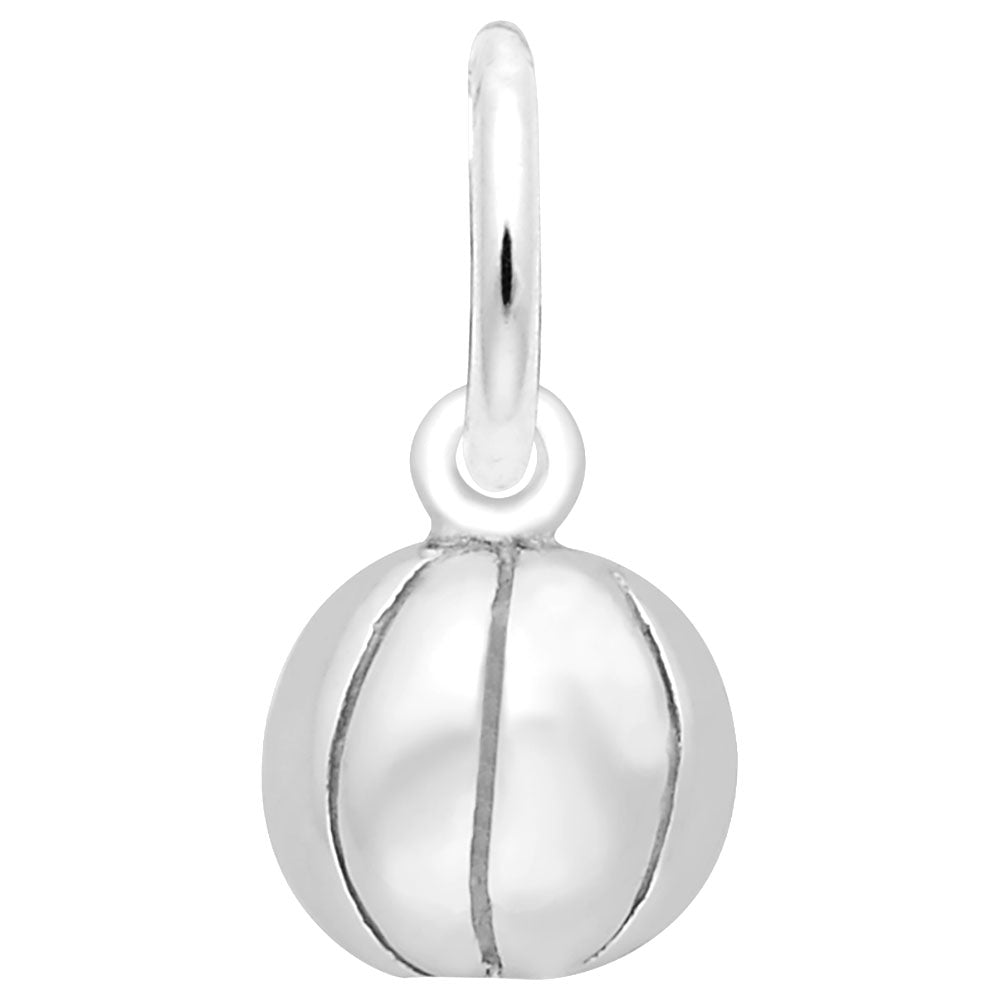 Basketball Accent Charm for Sports Jewelry - Rembrandt Charms 5628