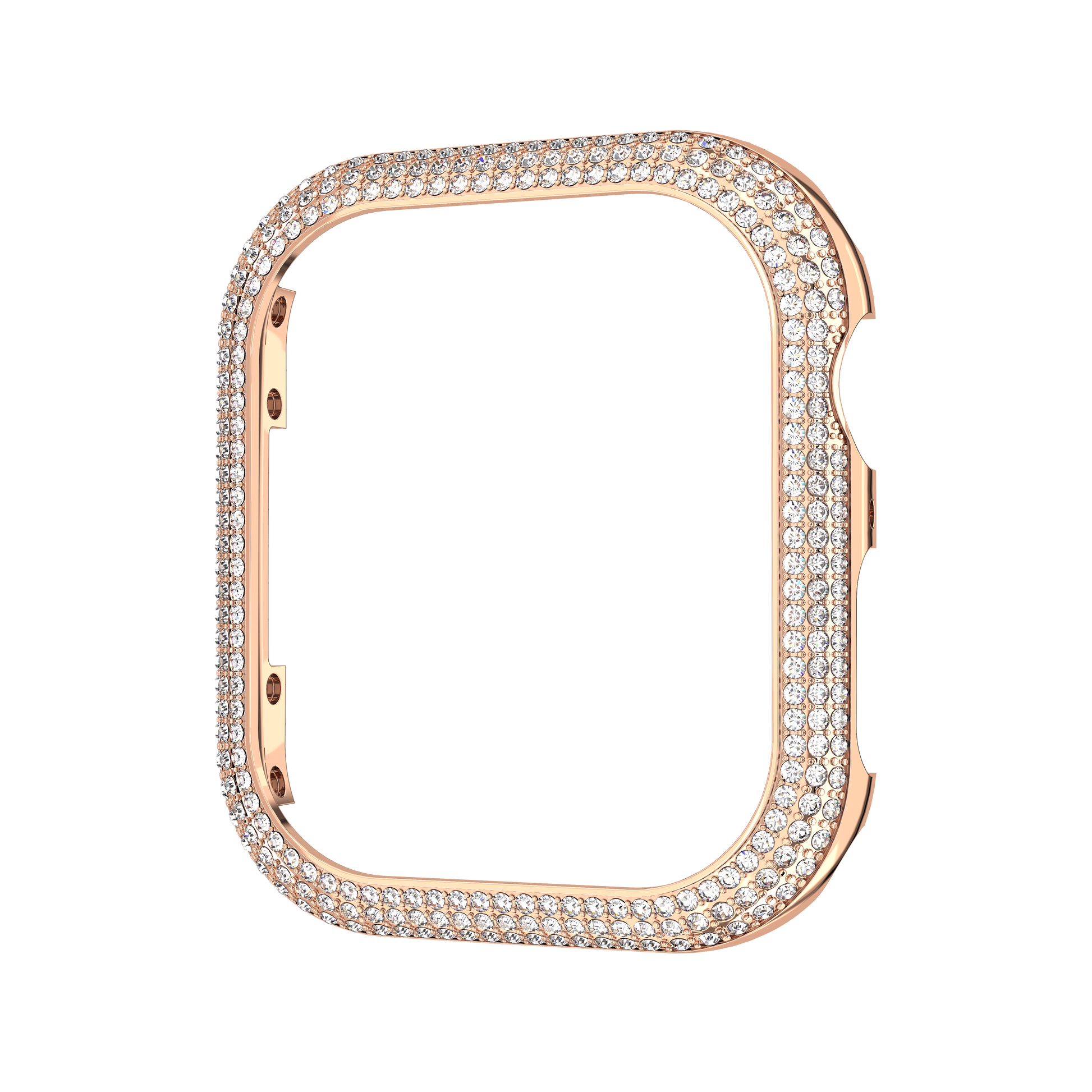 Sparkling case, For Apple Watch® Series 7, 41 mm, Rose gold tone