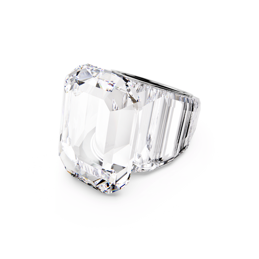 Lucent cocktail ring, Octagon cut, White