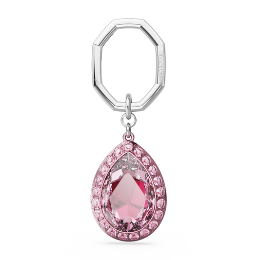 Swarovski Key ring, Pear cut, Pink