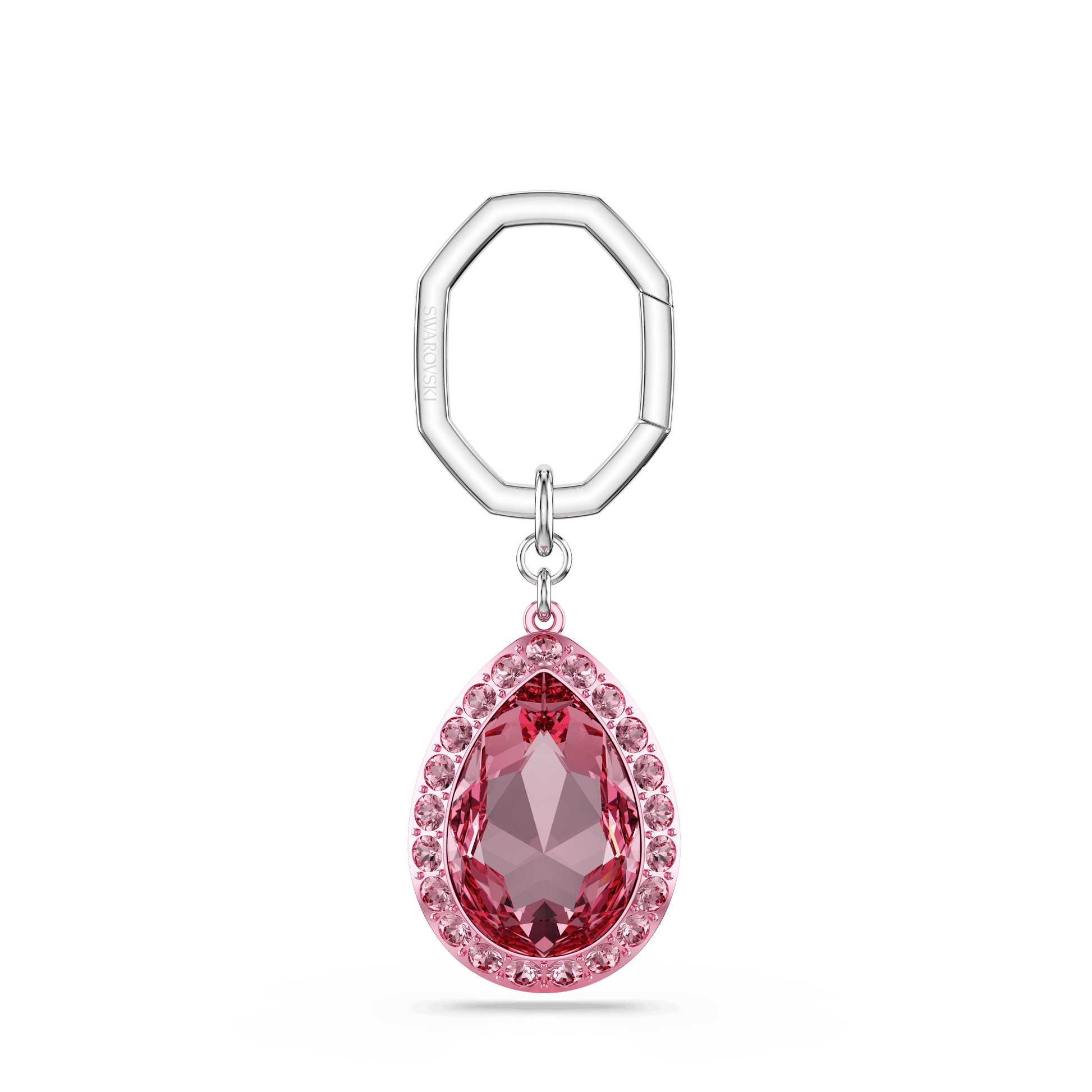 Key ring, Pear cut, Pink