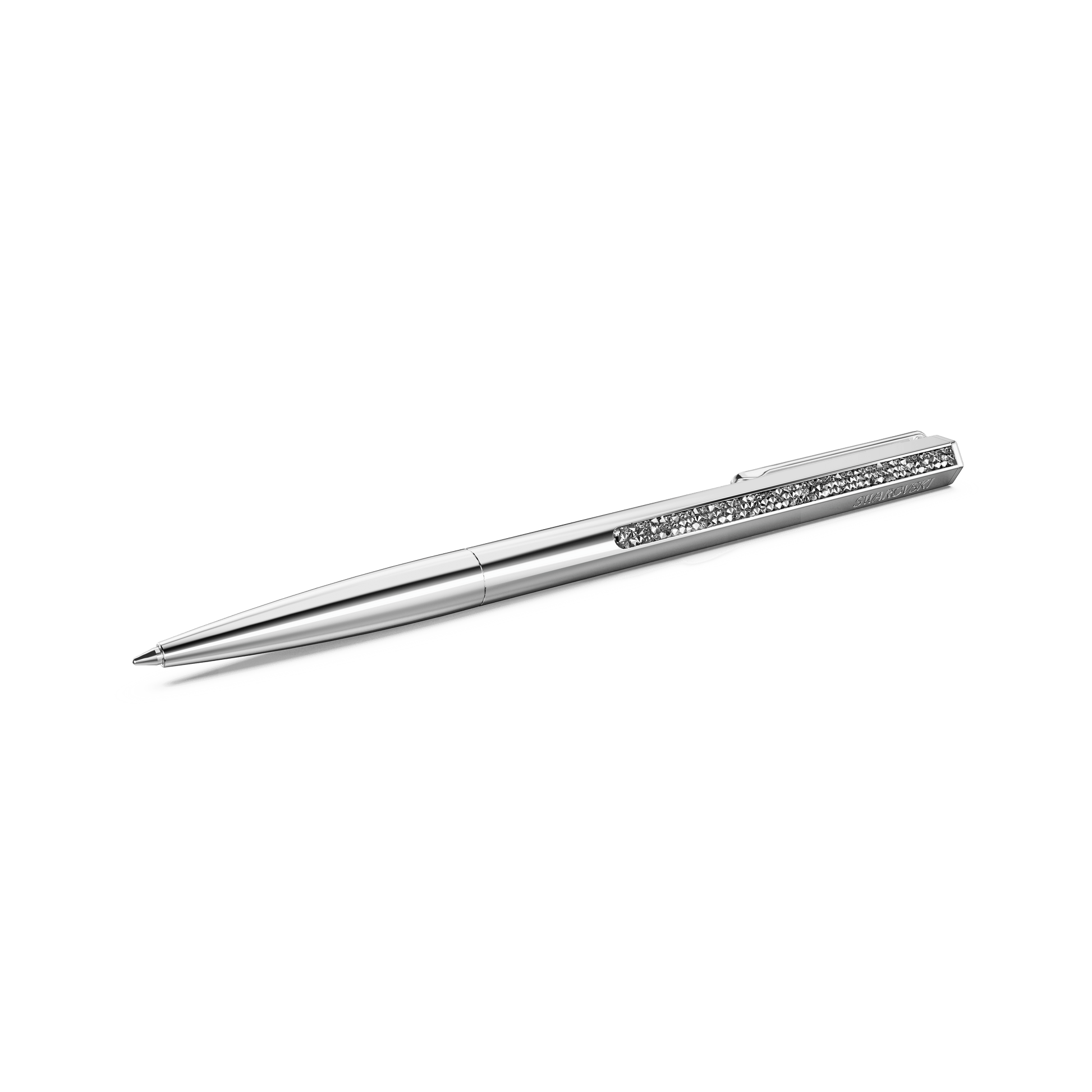 Shimmer ballpoint pen, Silver tone, Chrome plated