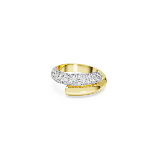 Swarovski Dextera ring, White, Gold-tone plated