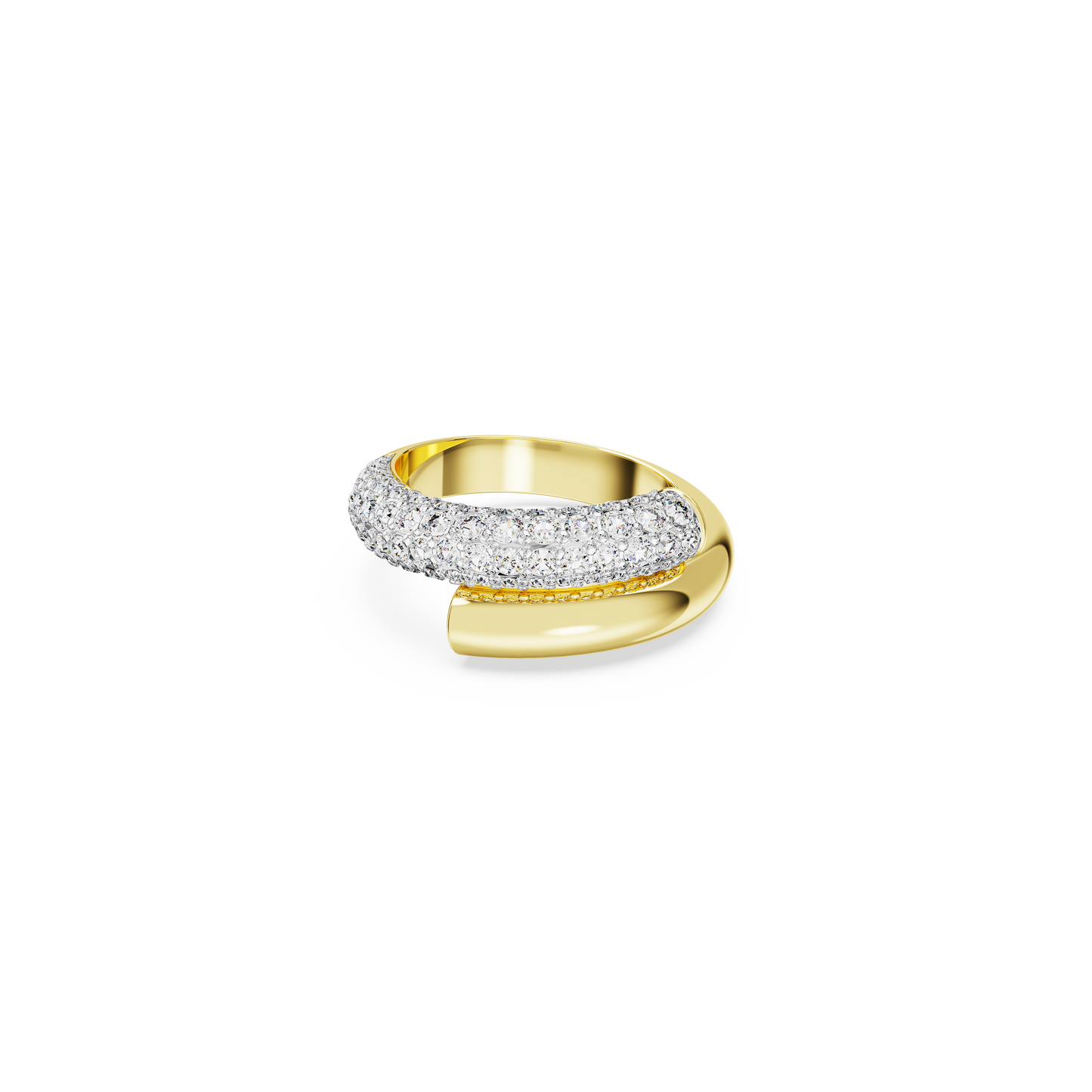 Swarovski Dextera ring, White, Gold-tone plated