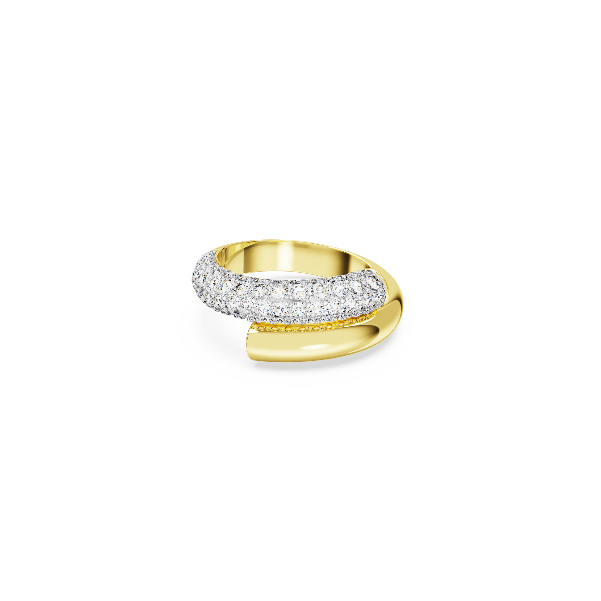 Dextera ring, White, 18K gold finish