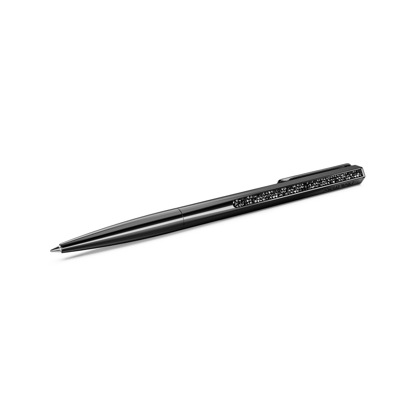Swarovski Crystal Shimmer ballpoint pen, Black, Black lacquered