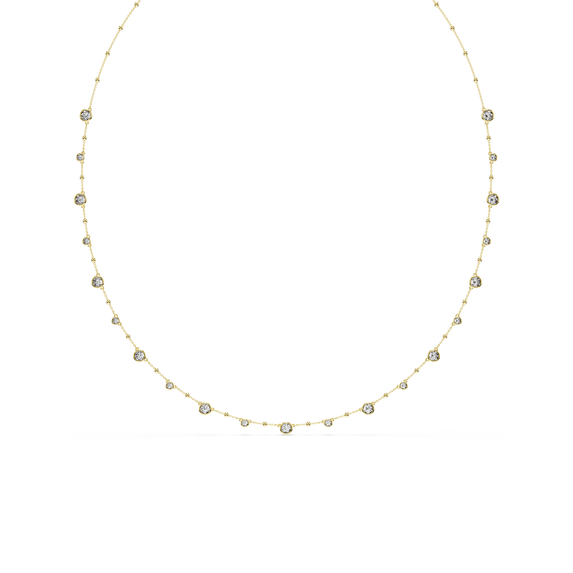 Imber strandage, Round cut, White, 18K gold finish