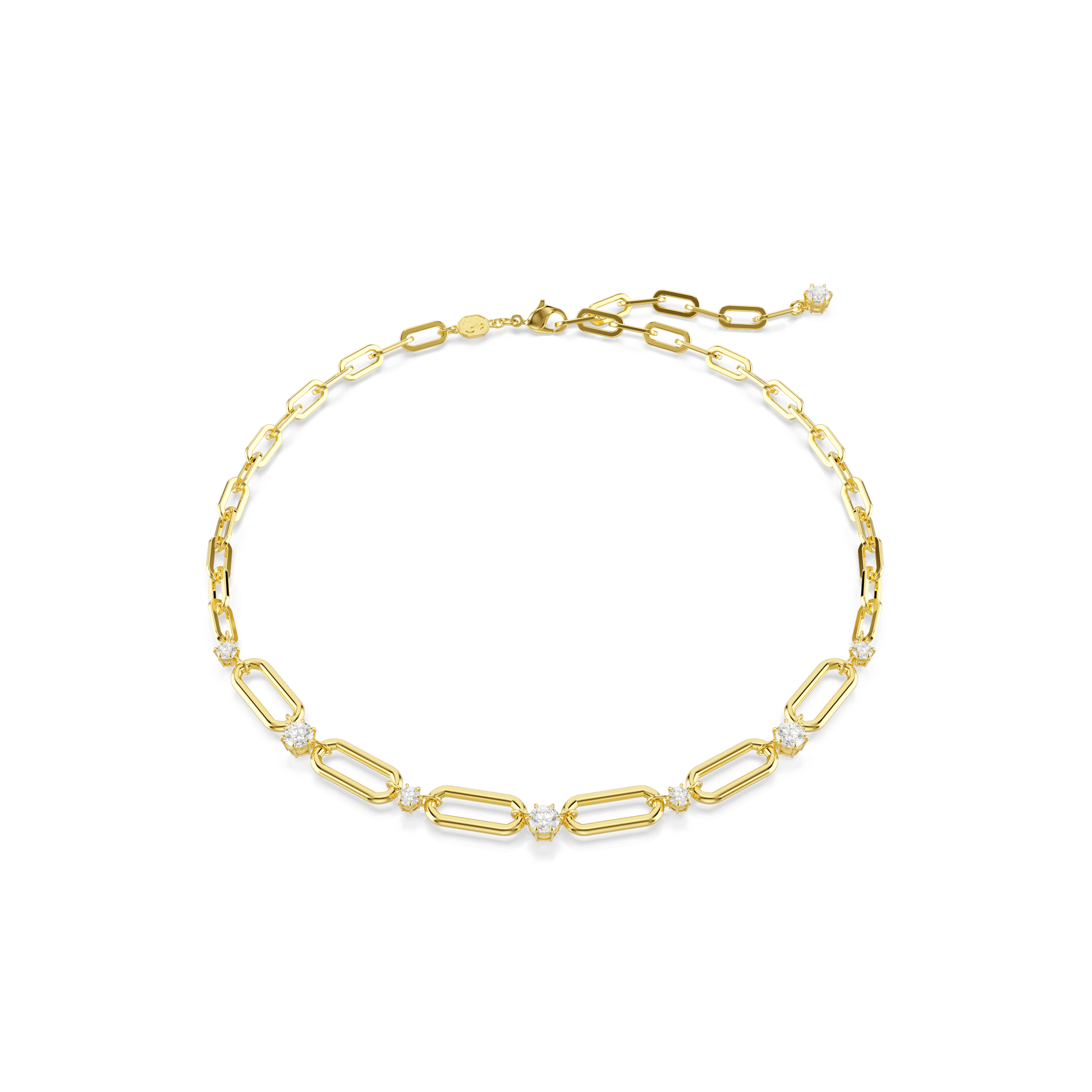 Constella necklace, White, 18K gold finish