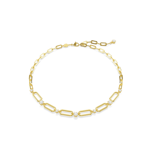 Constella necklace, White, 18K gold finish