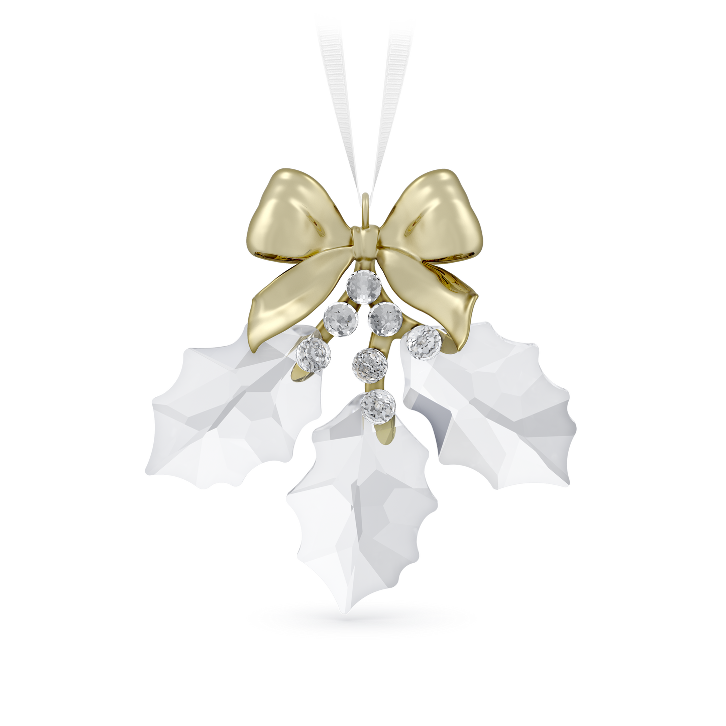 Swarovski Holiday Magic Holly Leaves Ornament