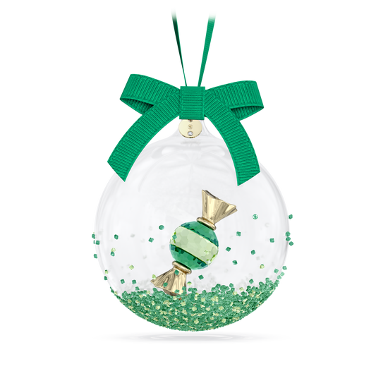 Swarovski Holiday Cheers Dulcis Ball Ornament, Green