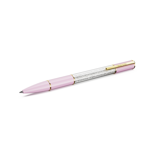 Swarovski Crystalline Lustre ballpoint pen, Pink, Gold-tone plated