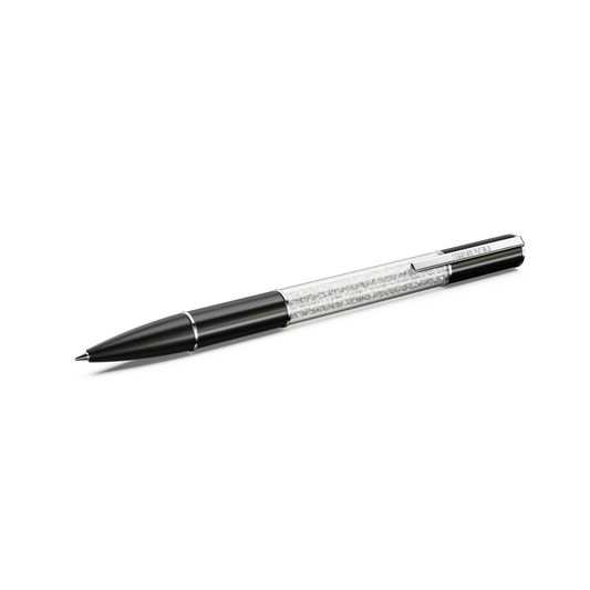 Swarovski Crystalline Lustre ballpoint pen, Black, Rhodium plated