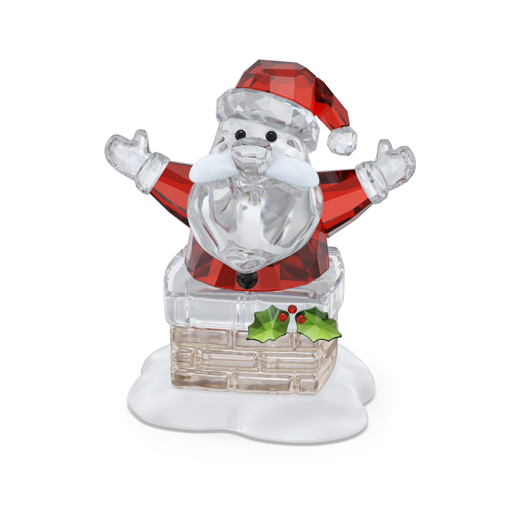 Holiday Cheers Santa Claus and Chimney