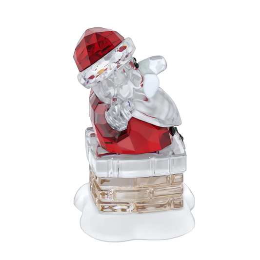 Holiday Cheers Santa Claus and Chimney