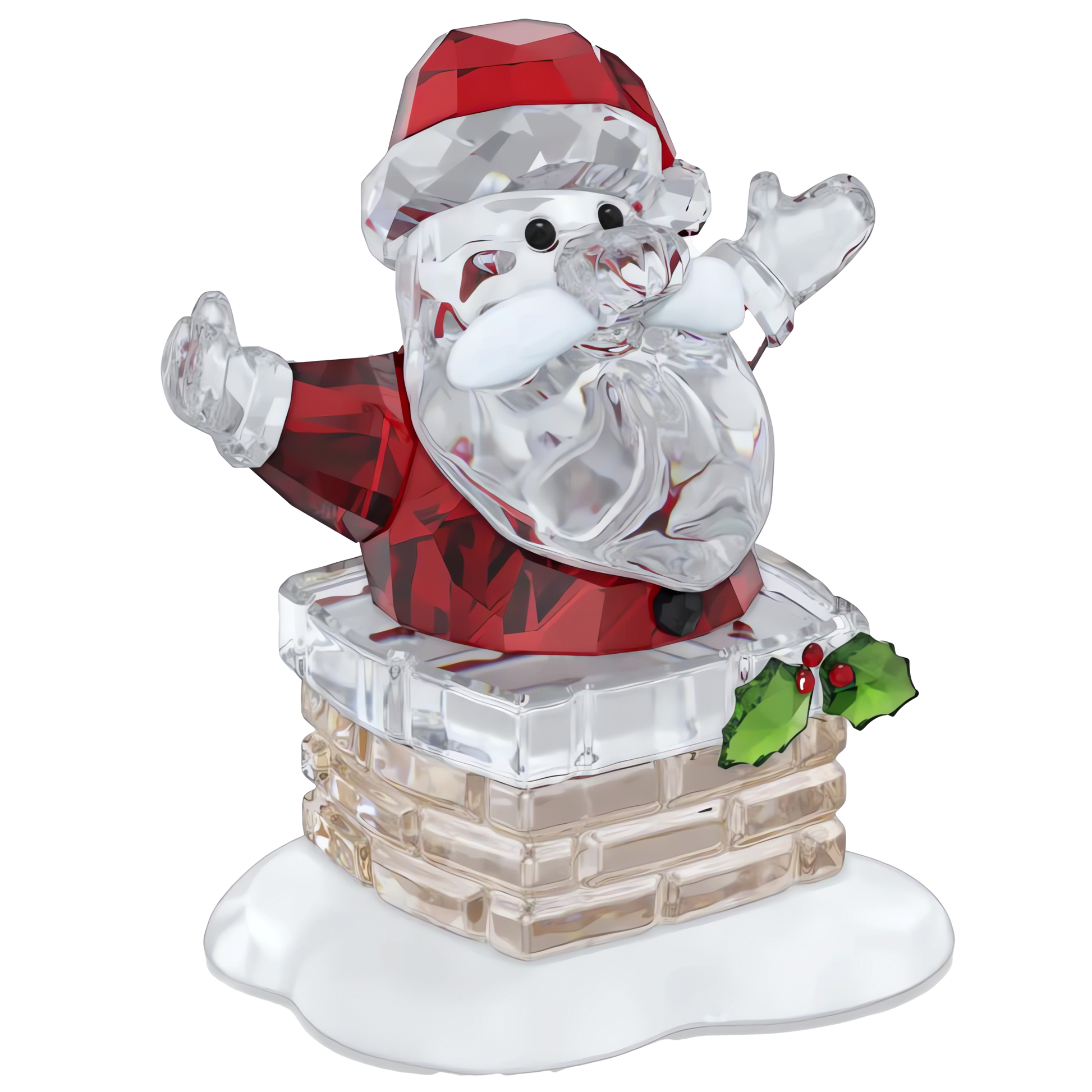 Holiday Cheers Santa Claus and Chimney