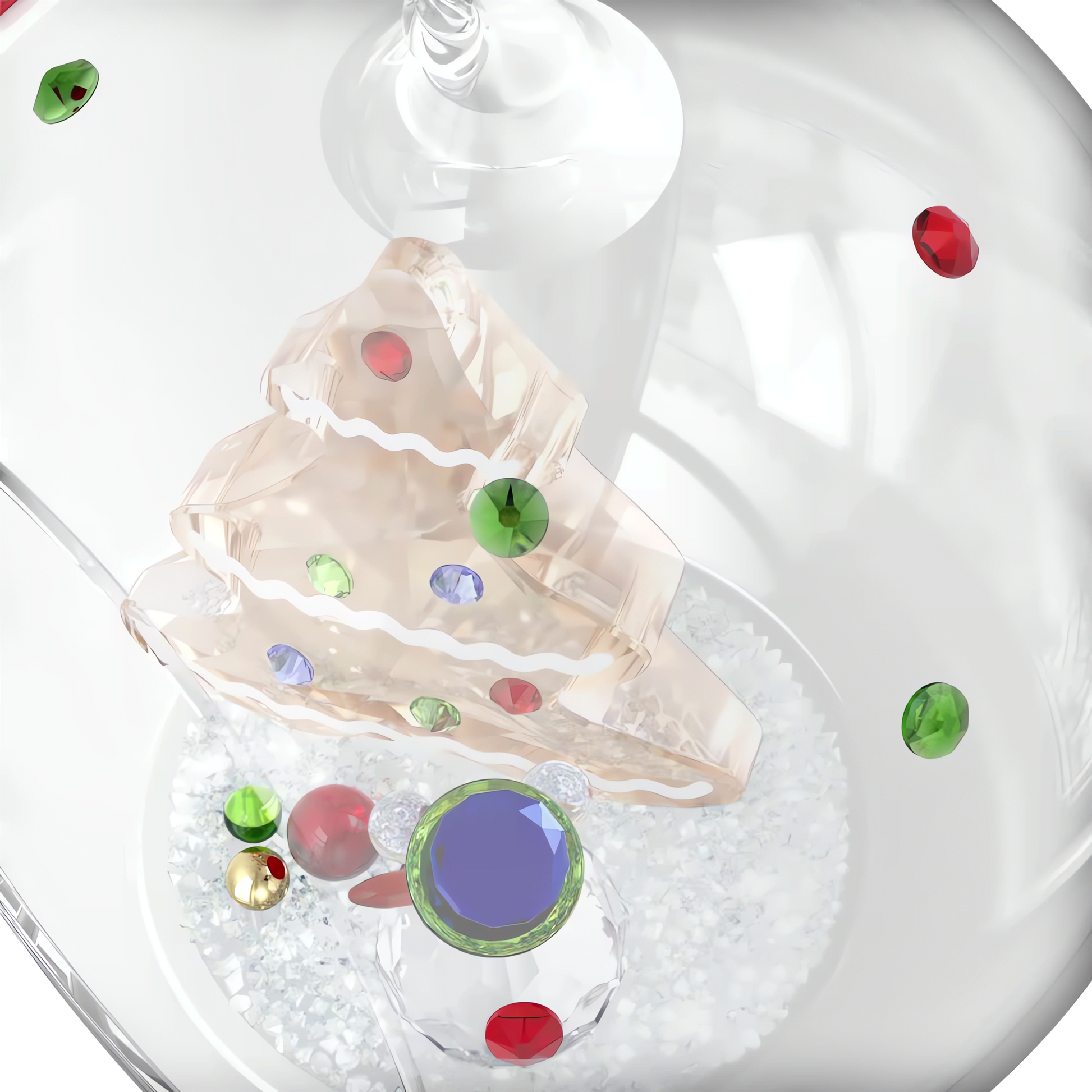 Holiday Cheers Tree and Snowman Ball Ornament