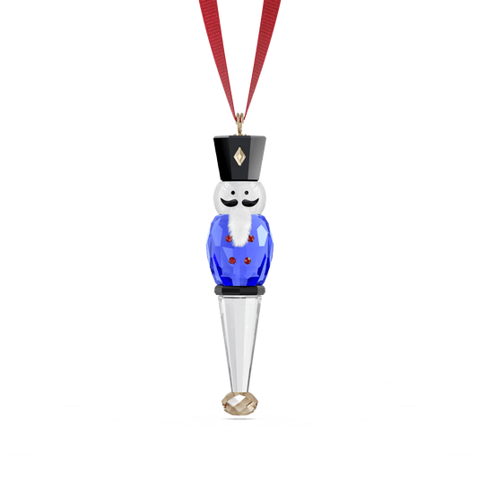 Holiday Cheers Nutcracker Ornament, Blue