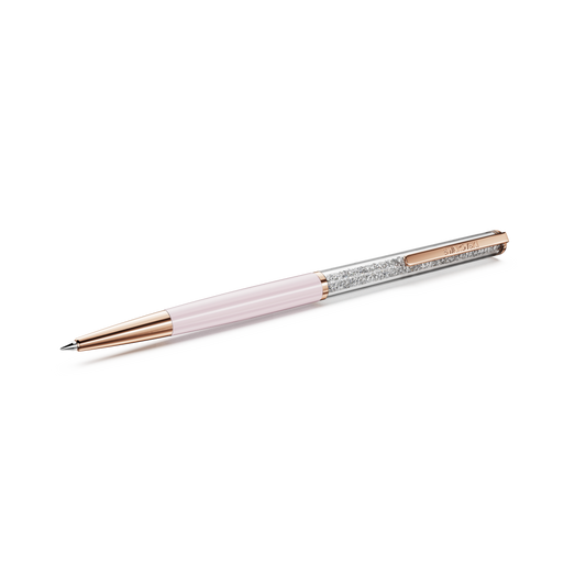 Swarovski Crystalline Silk ballpoint pen, Pink, Pink lacquered, Rose gold-tone plated