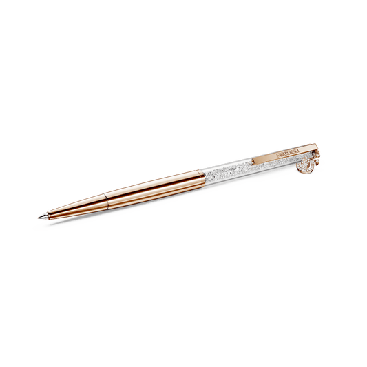 Crystalline ballpoint pen, Swan, Rose gold-tone plated