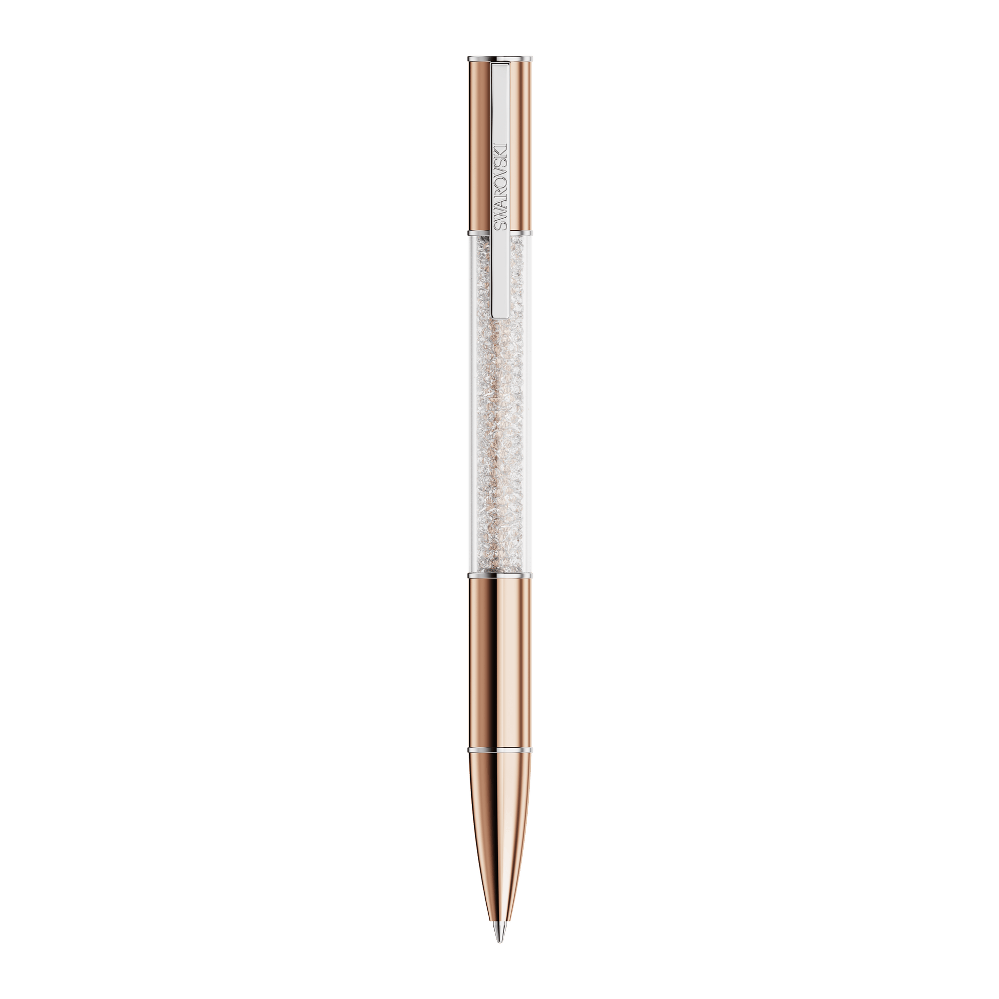 Crystalline ballpoint pen, Rose gold tone, Rose gold-tone plated