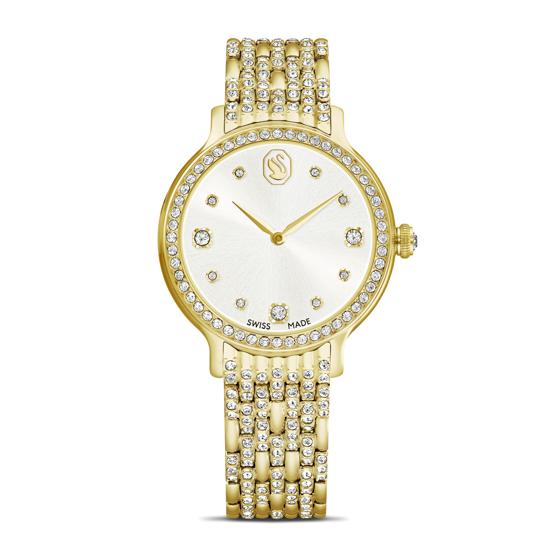 Imber watch, Swiss Made, Metal bracelet, Gold tone, Gold-tone finish