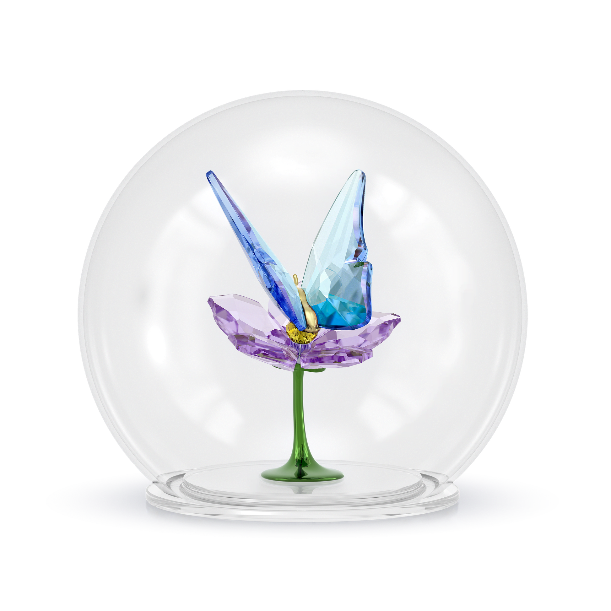 Idyllia Glass Ball Butterfly and Flower
