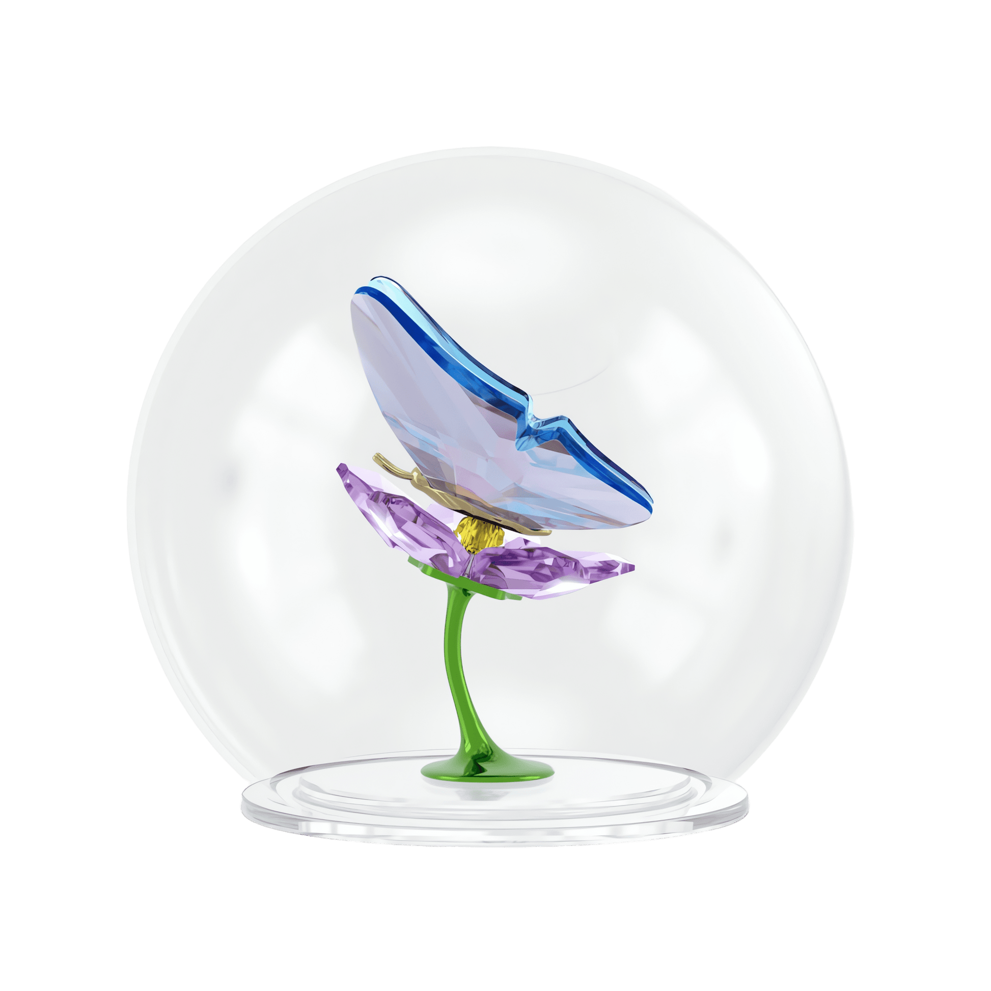 Idyllia Glass Ball Butterfly and Flower
