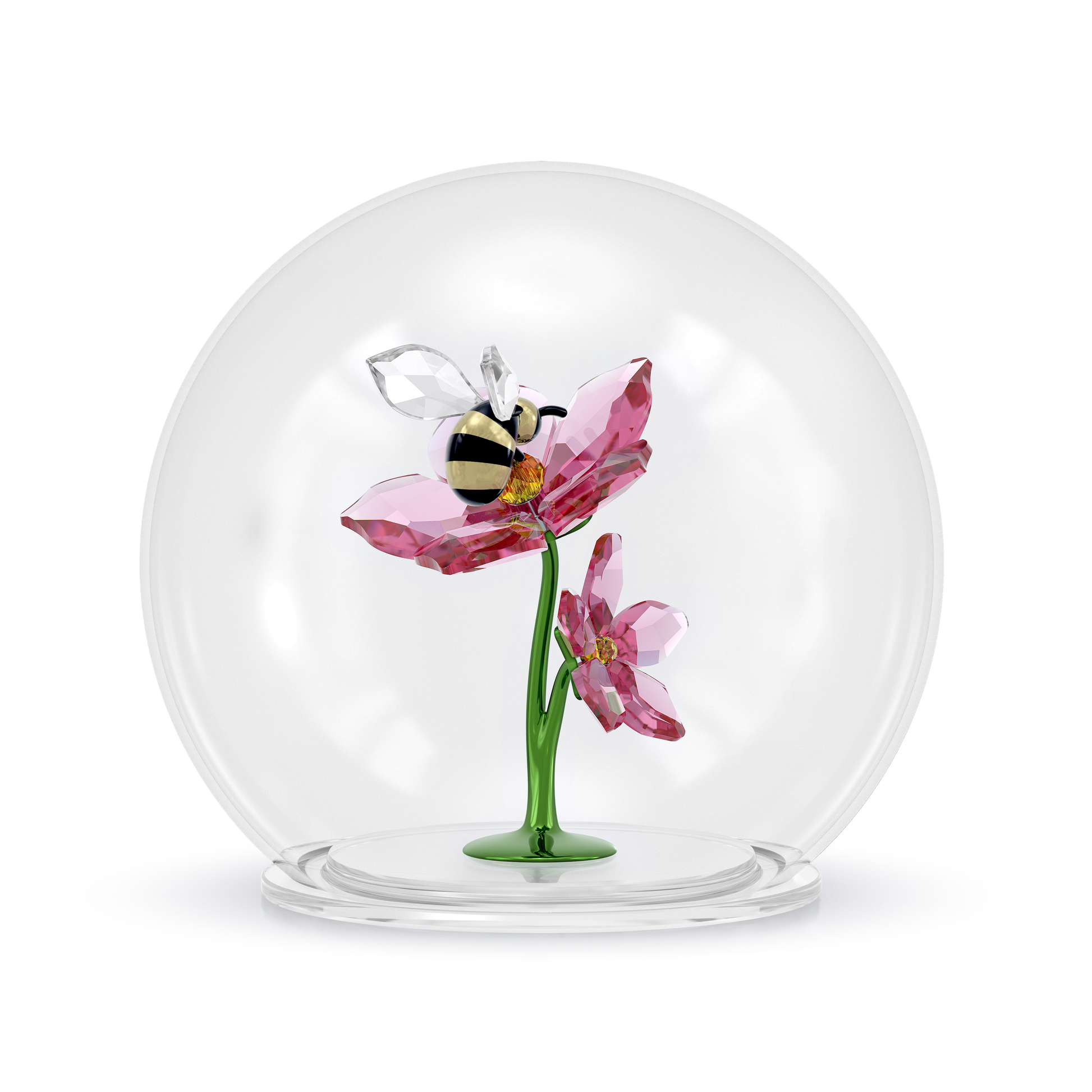 Idyllia Glass Ball Bee and Flowers