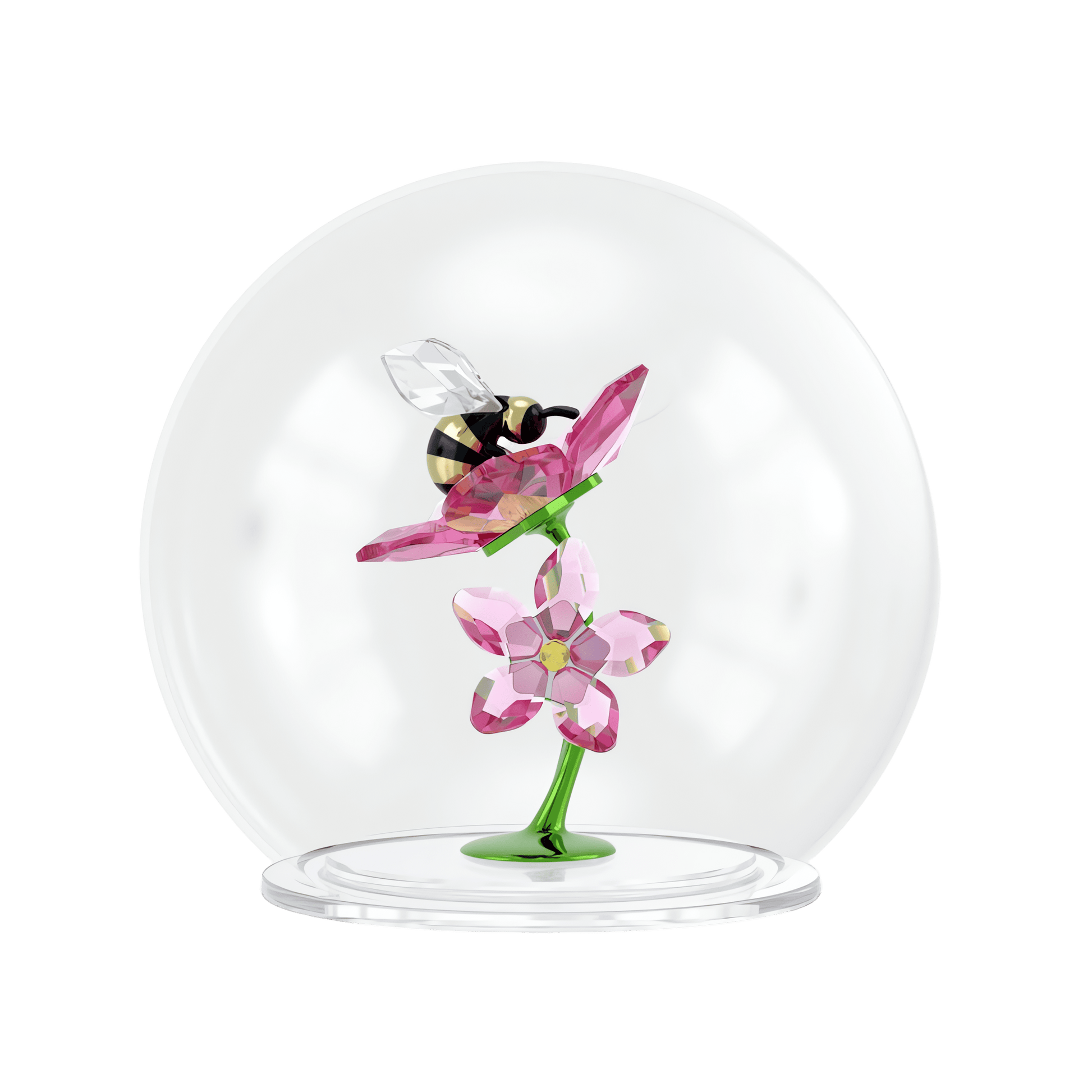 Idyllia Glass Ball Bee and Flowers