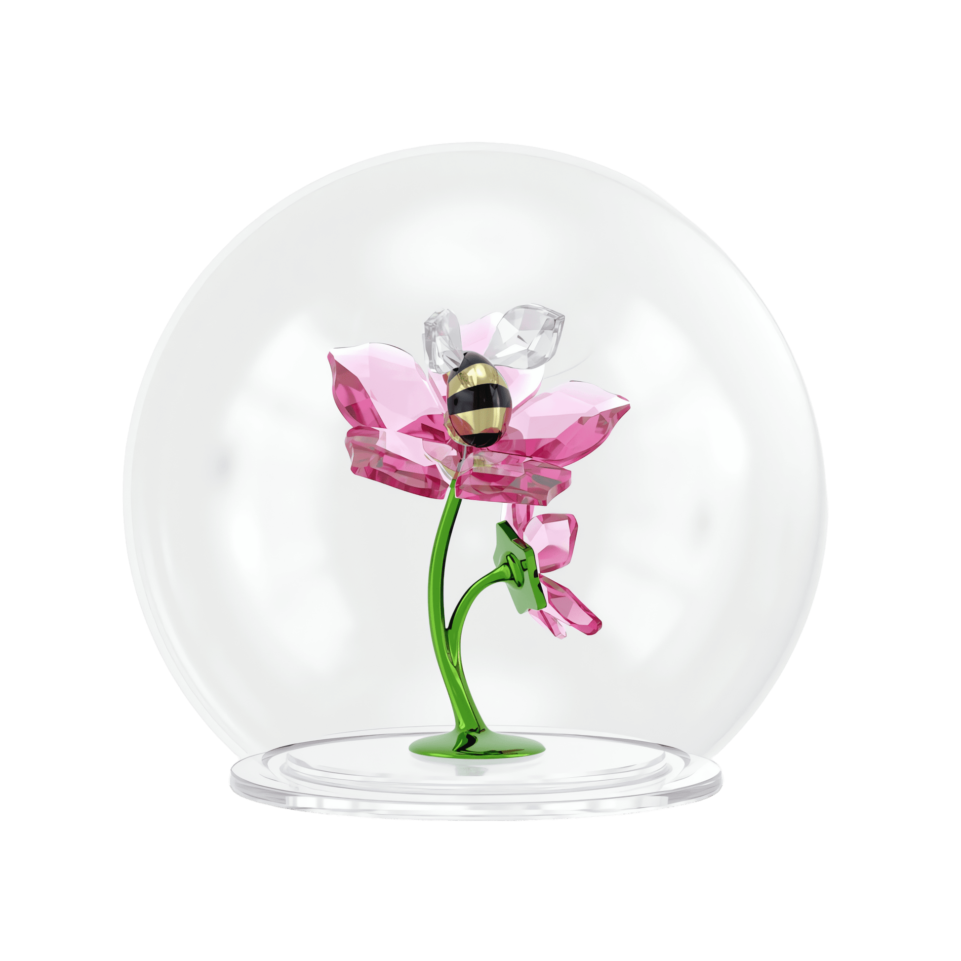 Idyllia Glass Ball Bee and Flowers