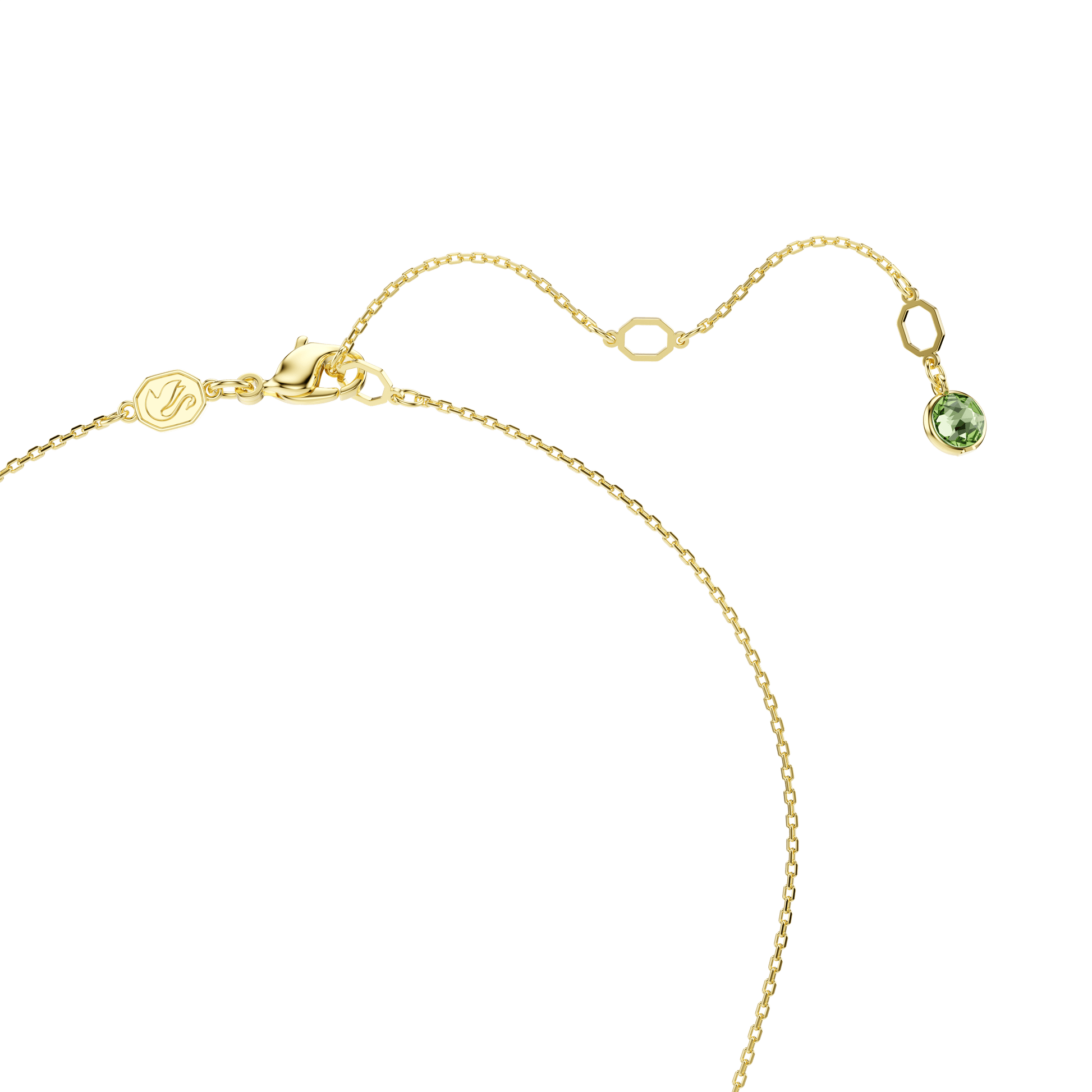 Chroma pendant, Cushion cut, Multicolored, 18K gold finish