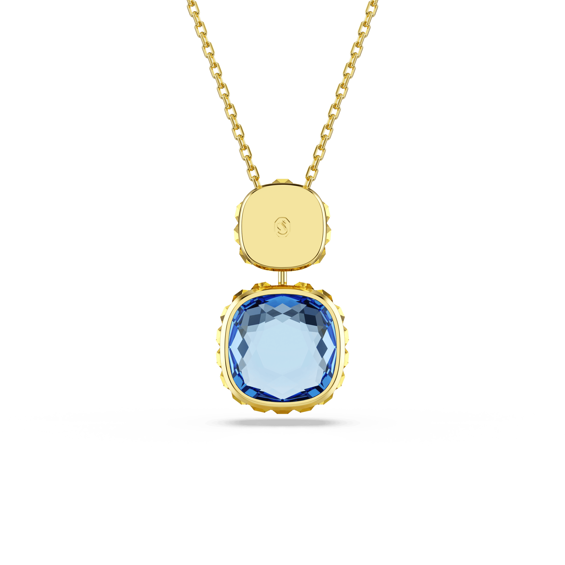 Chroma pendant, Cushion cut, Multicolored, 18K gold finish