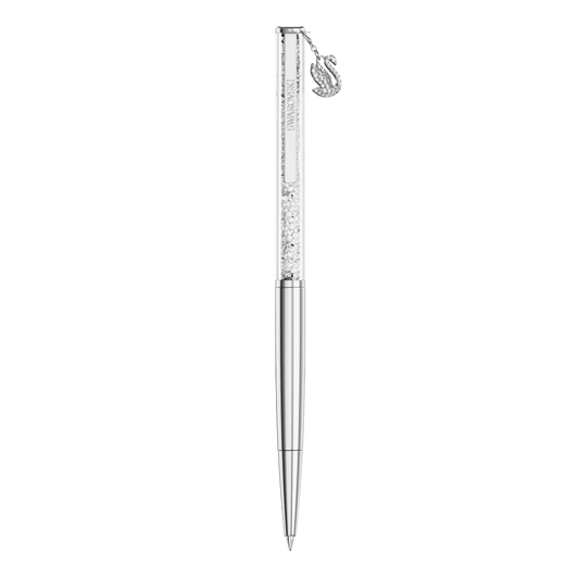 Crystalline ballpoint pen, Swan, Chrome plated