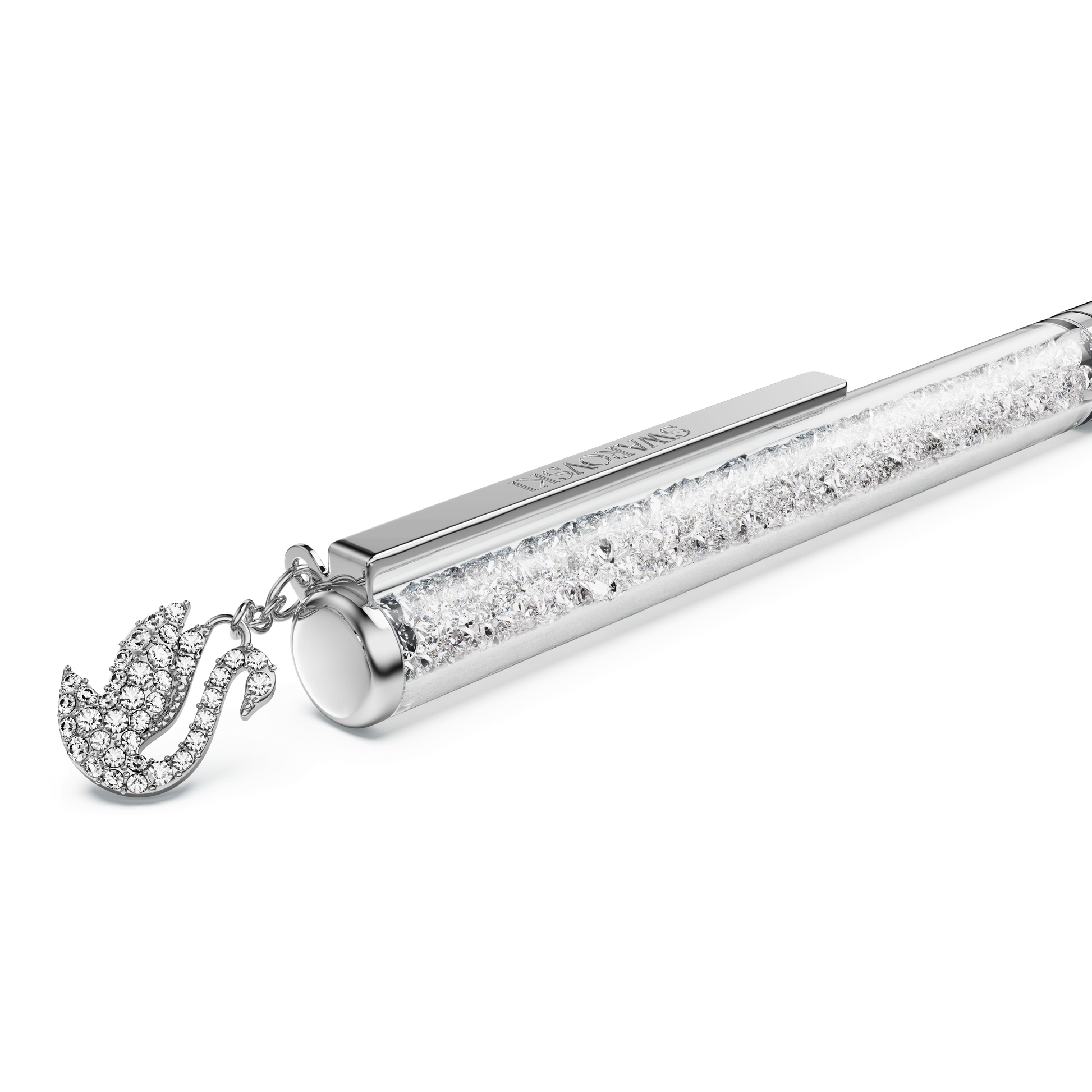 Crystalline ballpoint pen, Swan, Chrome plated