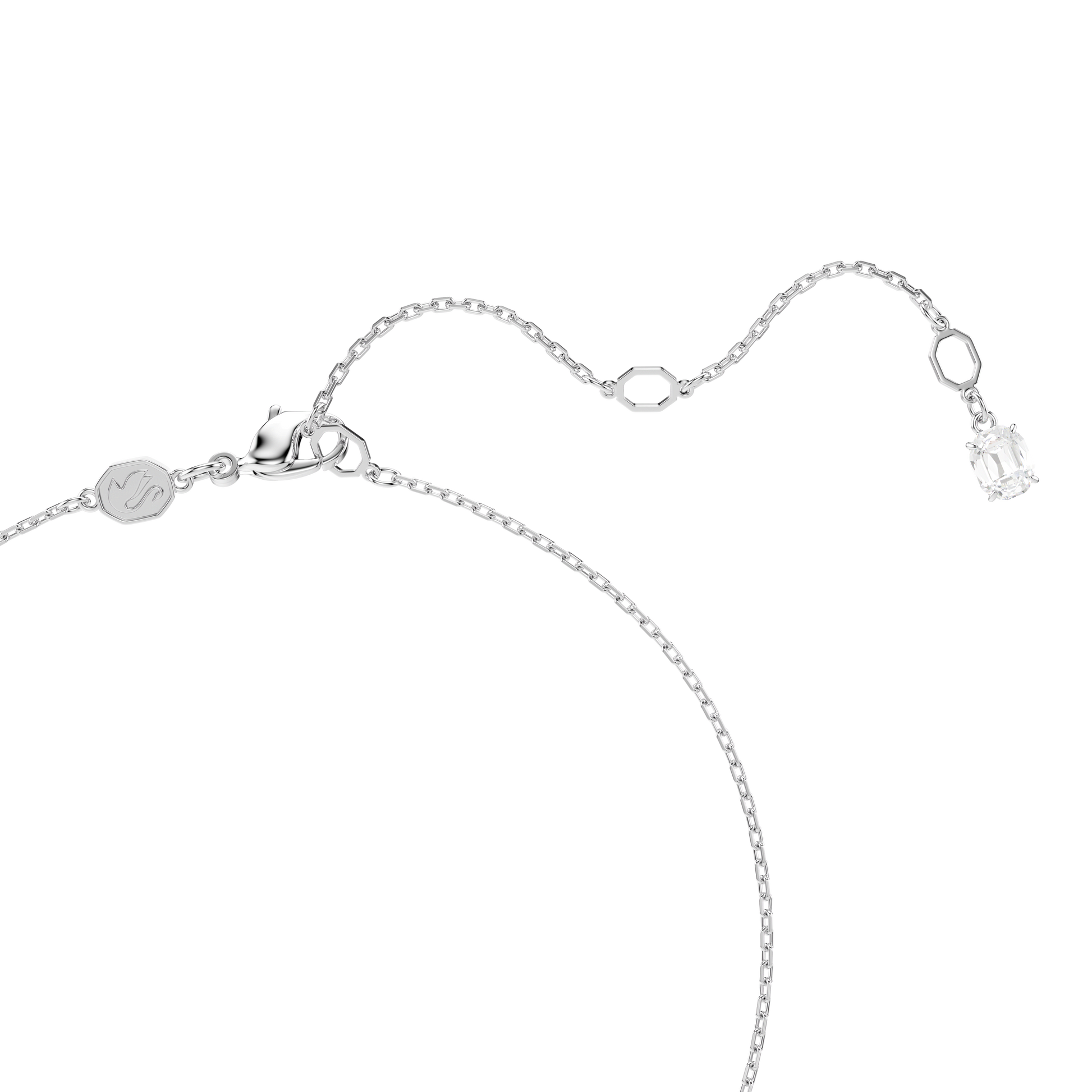Swan pendant, Mixed cuts, Swan, White