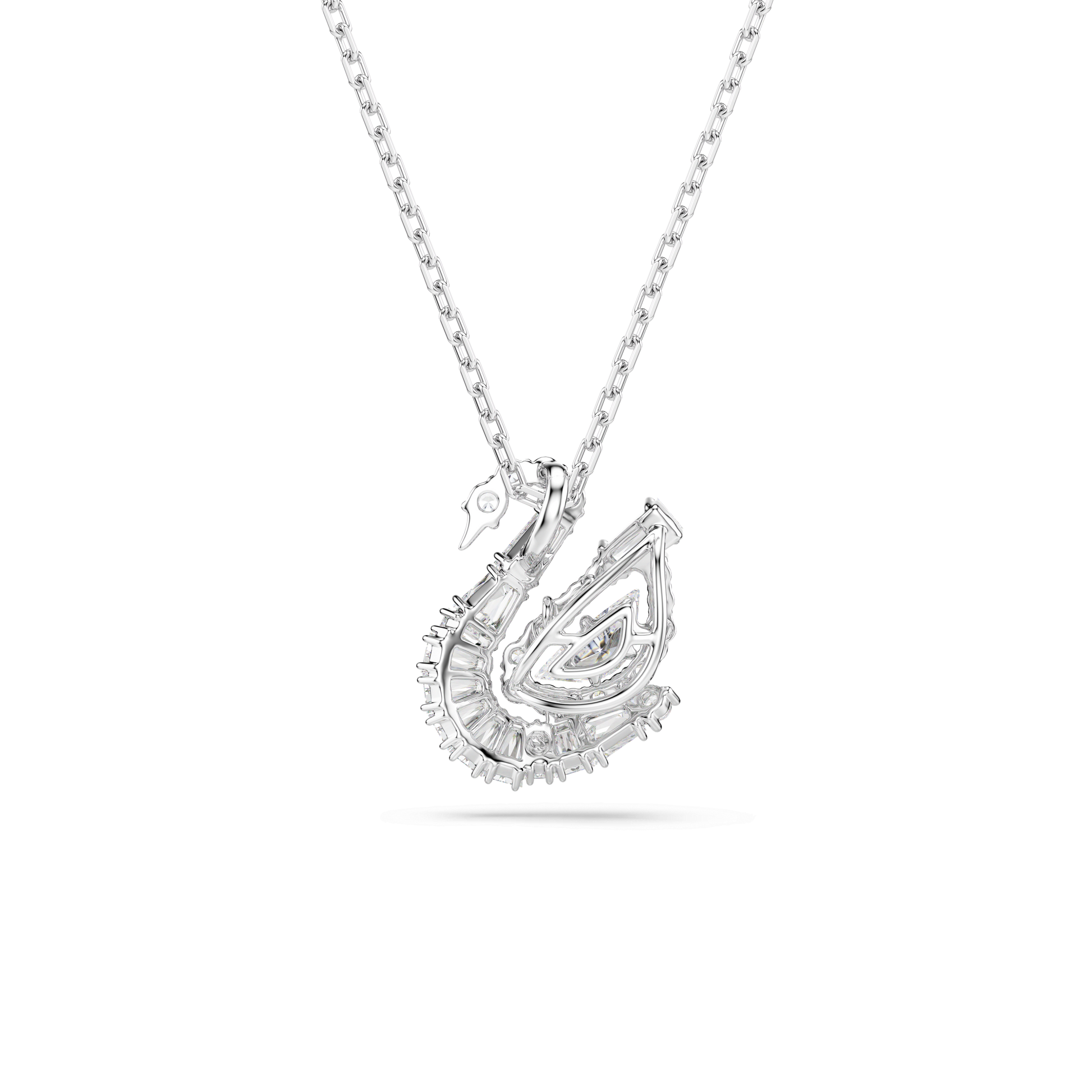 Swan pendant, Mixed cuts, Swan, White