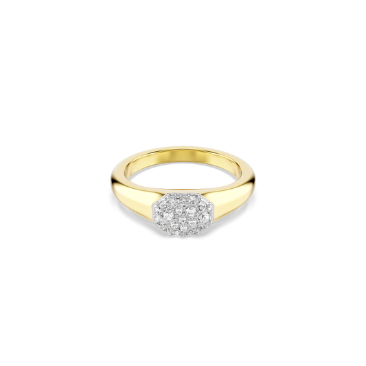 Dextera ring, Mixed cuts, White, 18K gold finish