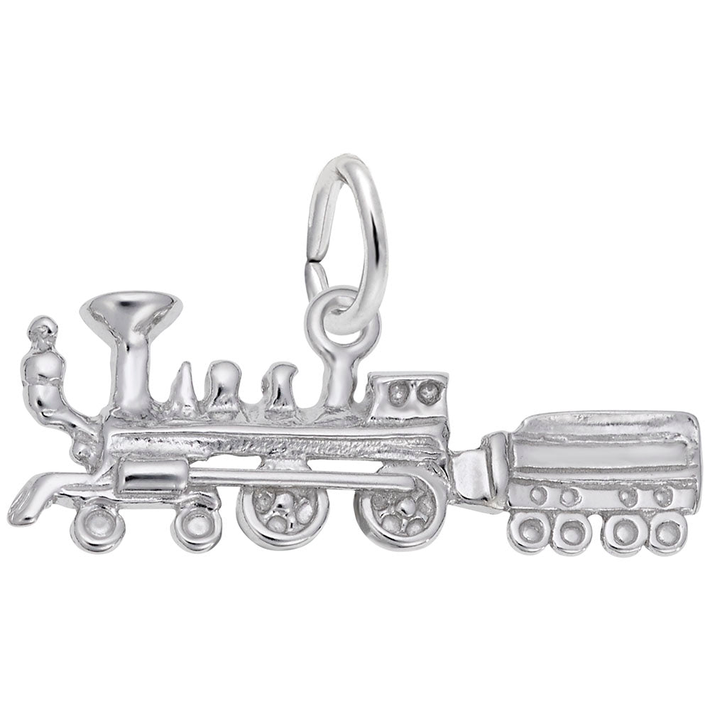 Steam Train Charm for Bracelets - Vintage Transportation Jewelry 5733